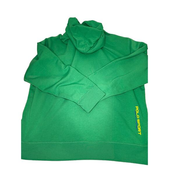 Exc. Condition Kelly Green Men’s 2XL Ralph Lauren Polo Sport Hooded Sweatshirt - Picture 6 of 7